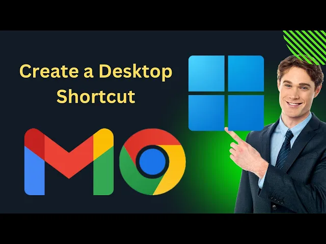 'Video thumbnail for How to Create a Desktop Shortcut for Gmail in Windows 11 using Google Chrome | GearUpWindows'
