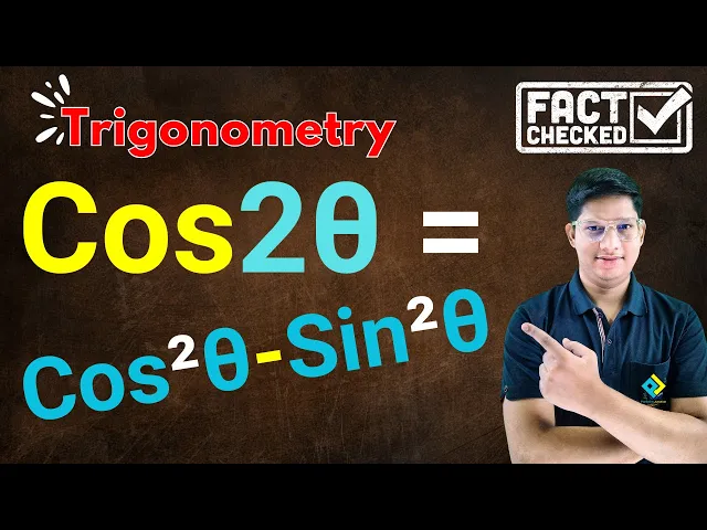 Video thumbnail for Cos2θ =Cos²θ-Sin²θ | cos2theta differentiation | cos2theta sin2theta | #ParikshaJunction