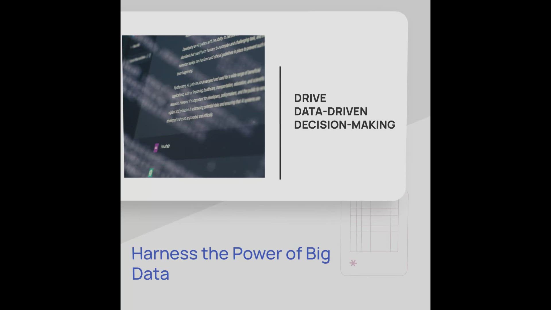 'Video thumbnail for Unleashing Big Data'