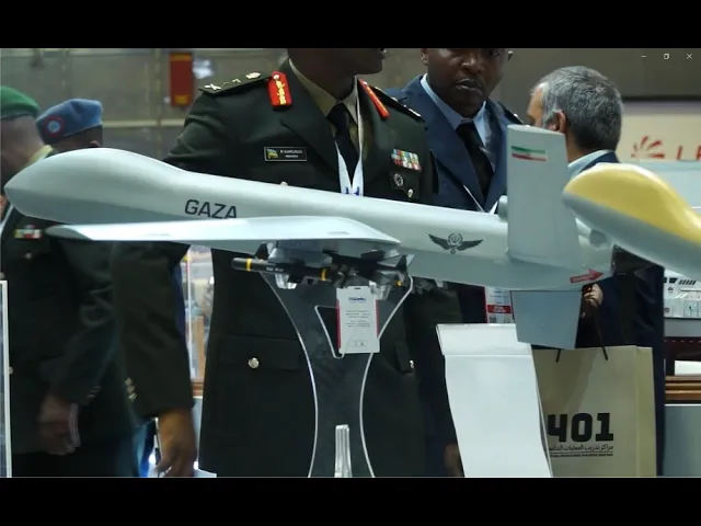 'Video thumbnail for Unveiling Iran's Power at DIMDEX 2024: IRIS Jamaran, IRIS Separ, and Shahed 149 Gaza Drone'