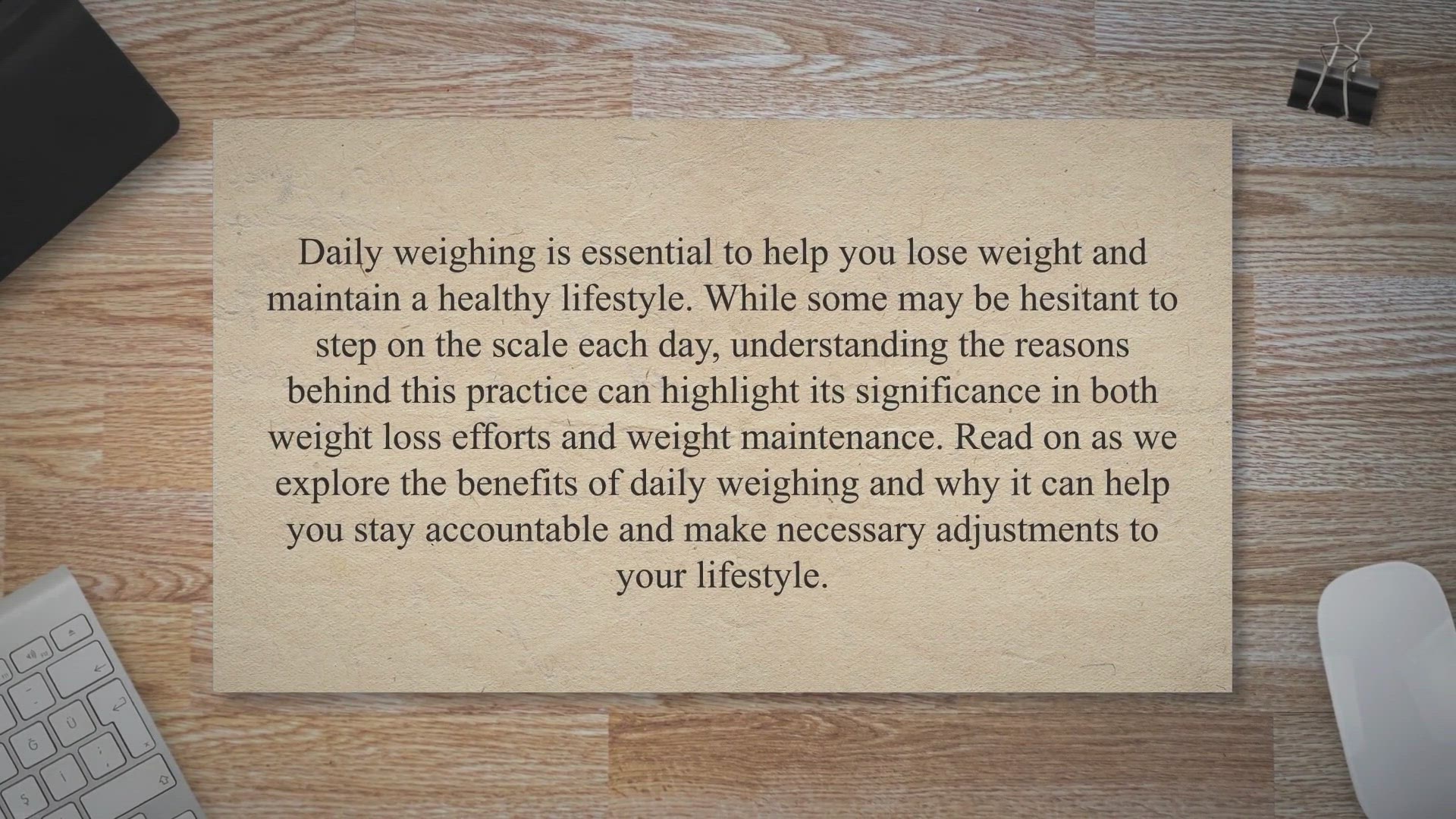 'Video thumbnail for The Benefits Of Daily Weighing: A Key Habit For Weight Management'