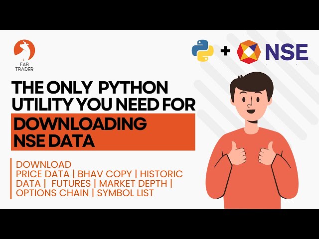 Video thumbnail for How to download Live data from NSE Website using Python | Bhav Copy | Live Option Chain | FabTrader