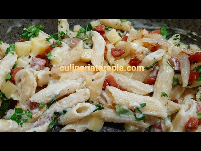'Video thumbnail for MACARRÃO com Linguiça AGORA EU SÓ FAÇO ASSIM @Culinariaterapia'