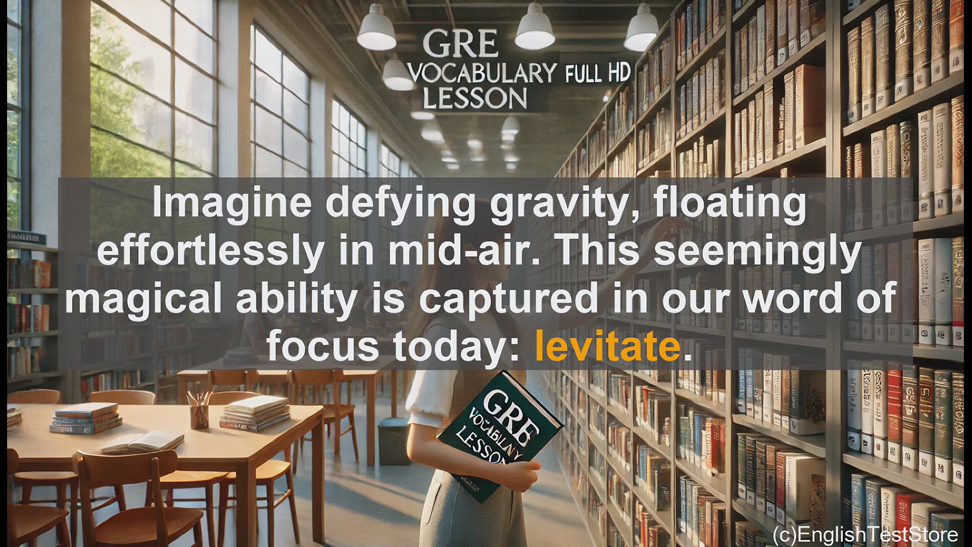 'Video thumbnail for GRE Vocabulary Lesson: The Wondrous Art of Levitation'