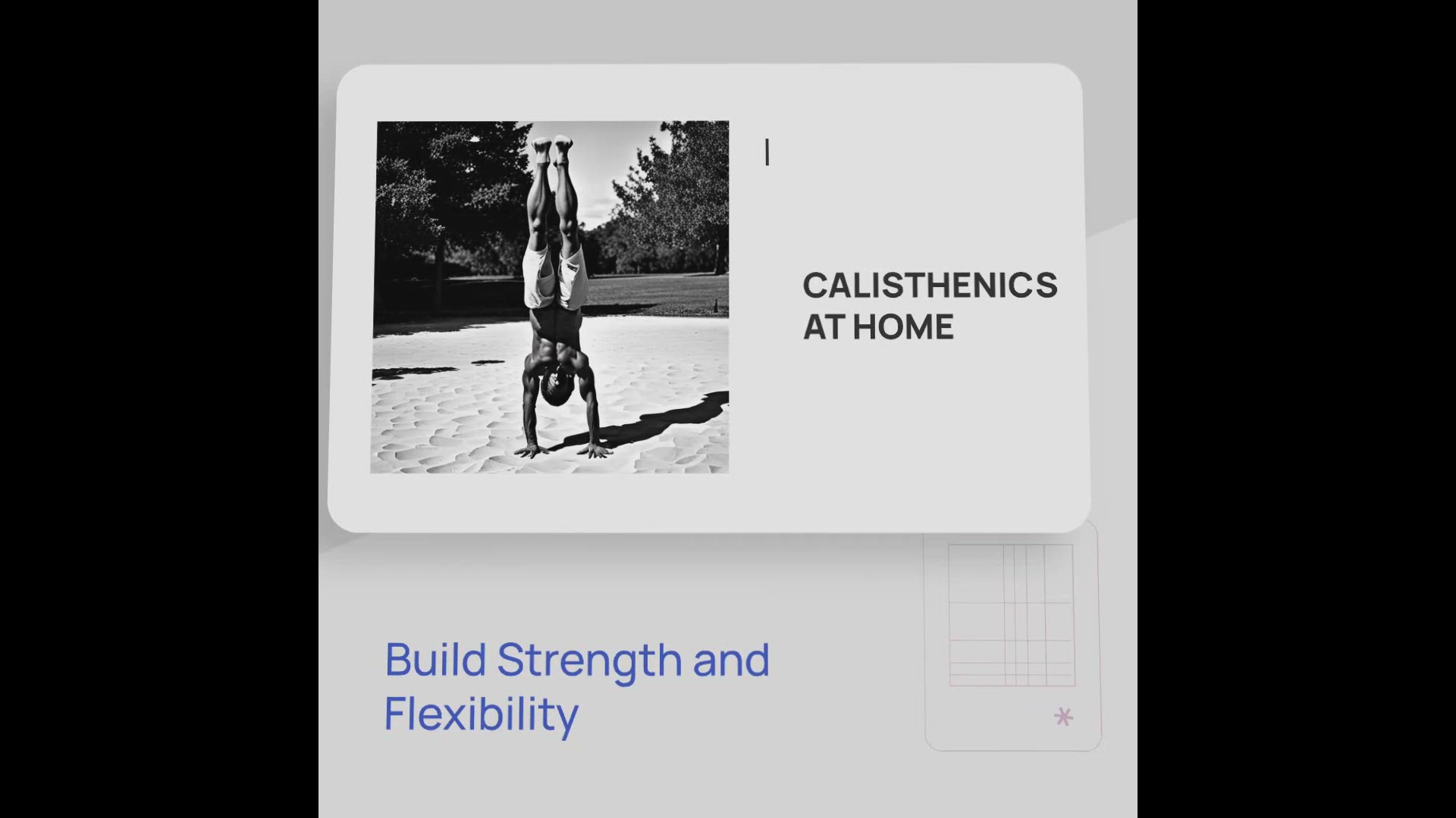 'Video thumbnail for Calisthenics at Home'