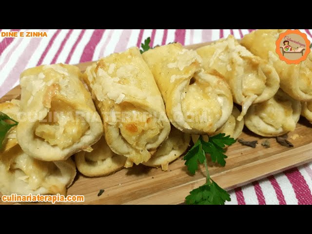 'Video thumbnail for Salgado de Forno Beliscão com Recheio Cremoso de Cebola e Parmesão'