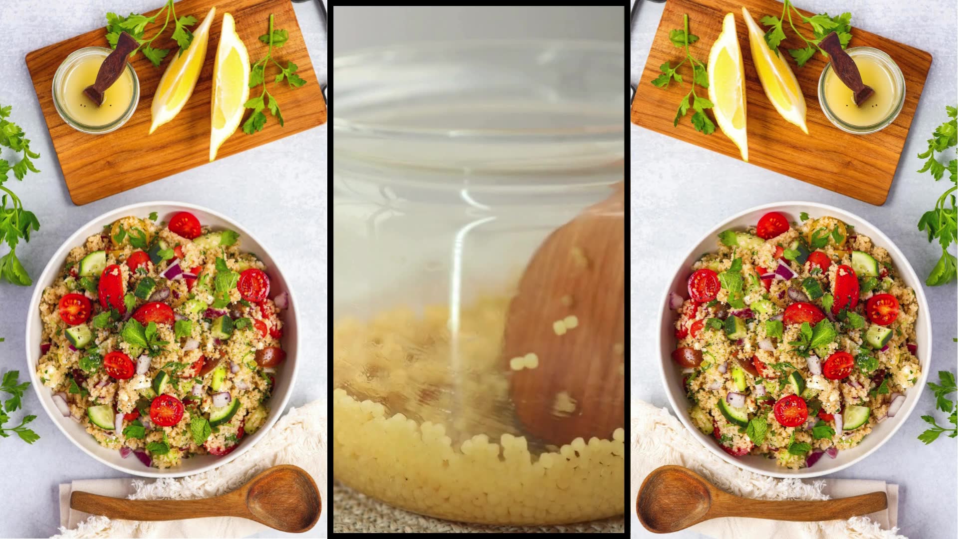 Video thumbnail for 🌿 Quick Feta Couscous Salad Recipe 🥗