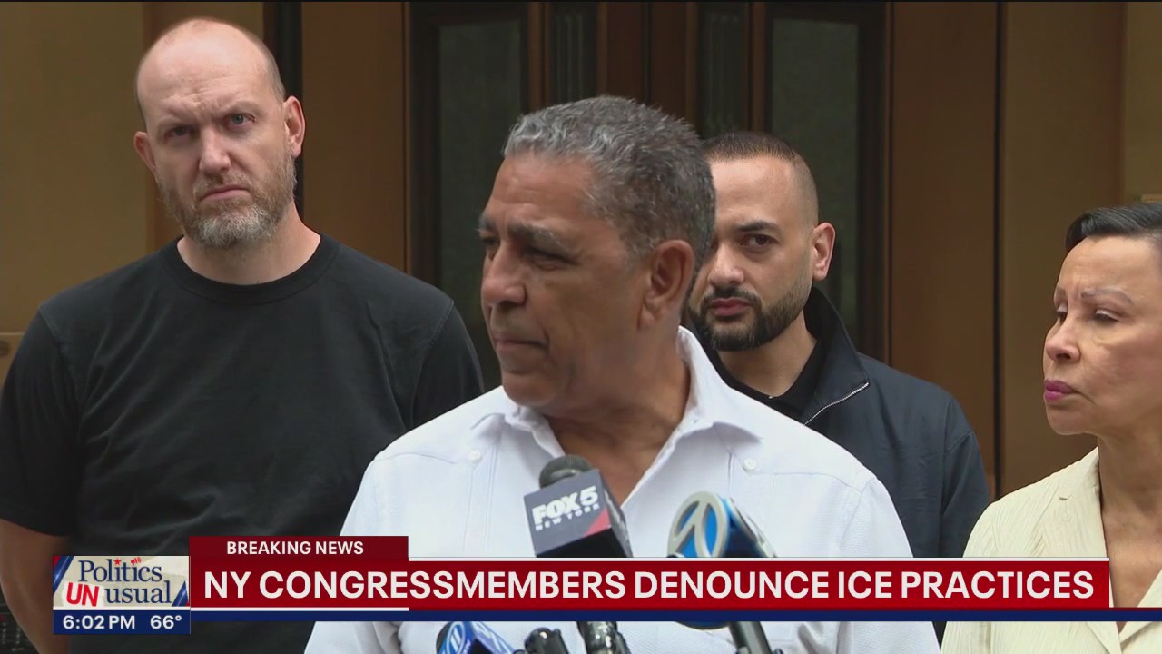 'Video thumbnail for NY congressmembers denied access to facility temporarily detaining immigrants'