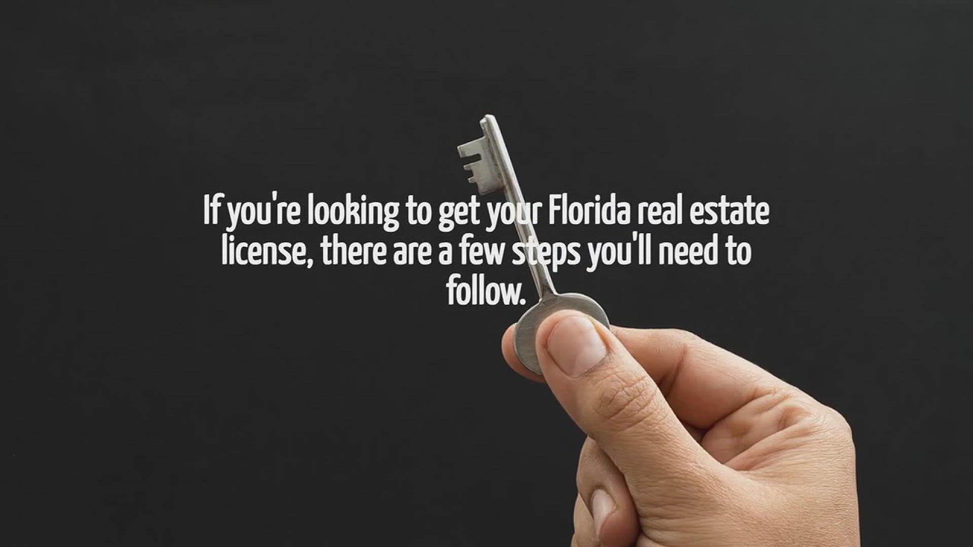 Video thumbnail for How To Get Your Florida Real Estate License