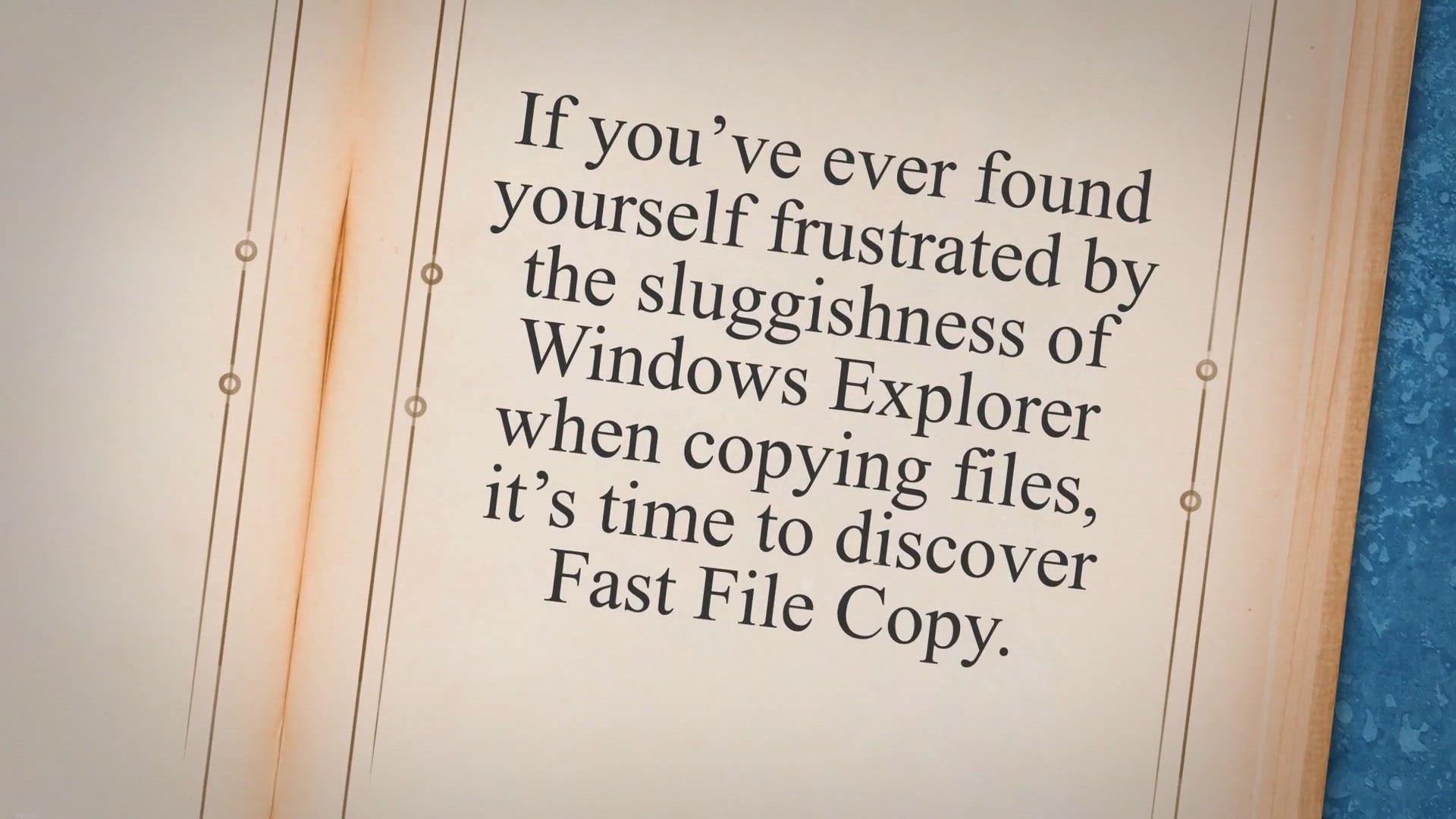 'Video thumbnail for Fast File Copy: Simplify and Speed Up Your File Copying Process'