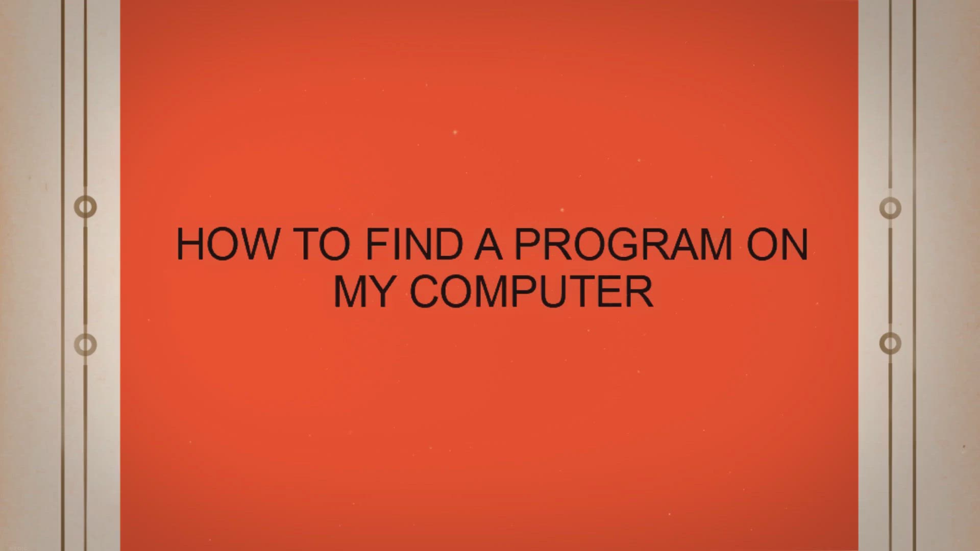 Video thumbnail for How To Find a Program on My Computer