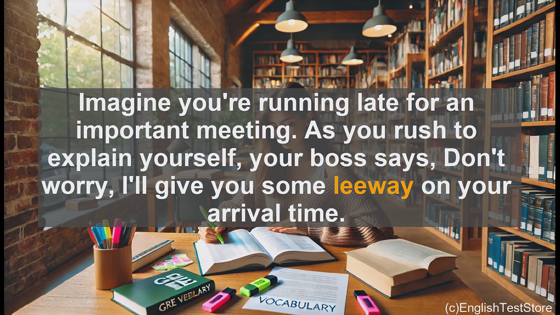 'Video thumbnail for GRE Vocabulary Lesson: Leeway - The Flexible Word You Need to Know for the GRE'