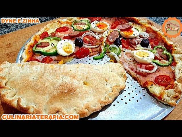 'Video thumbnail for Pizzas e Calzones com Massa Profissional - Receita Fácil'