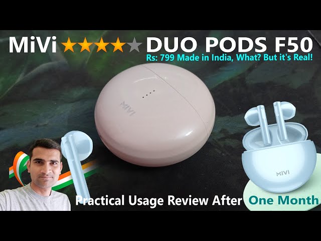 Video thumbnail for Mivi Duopods F50 under rs1000 #gadget #mivi #earphone #bluetoothearphones @PCTribe!