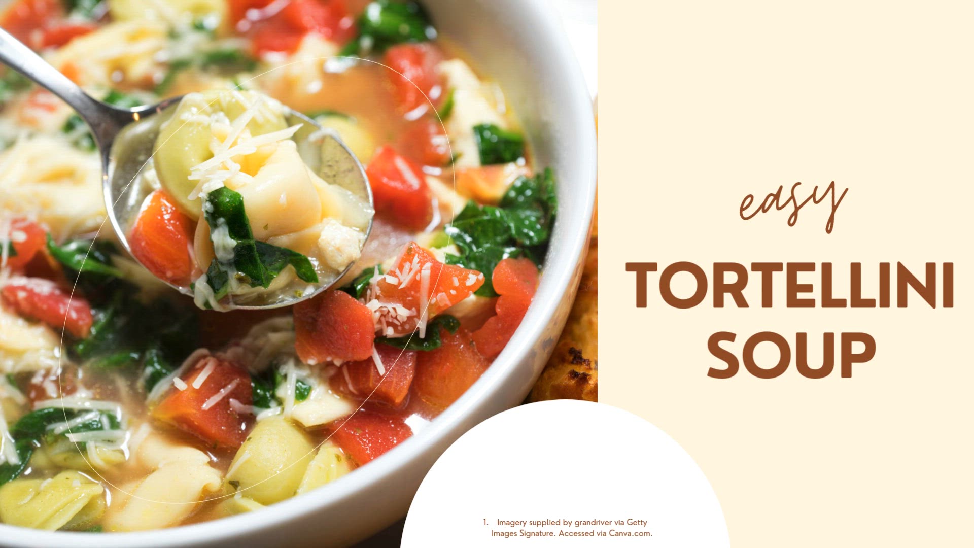 'Video thumbnail for Tortellini Soup Recipe'