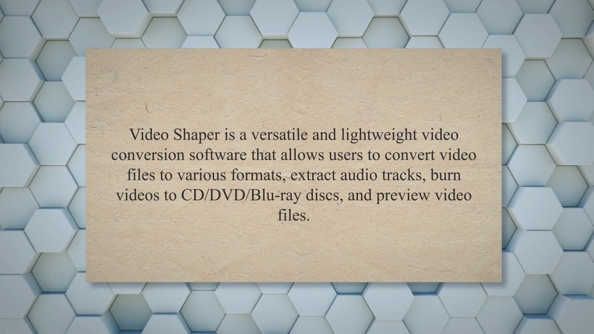 'Video thumbnail for Video Shaper: A Free and User-Friendly Video Conversion Software'