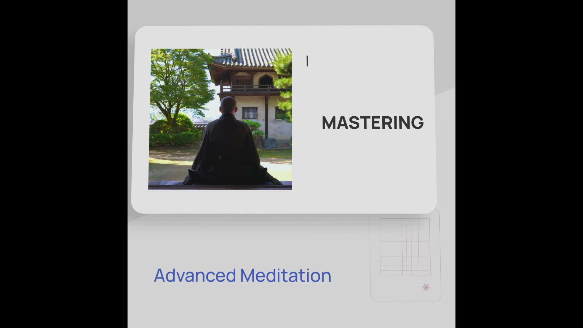 'Video thumbnail for Mastering Advanced Meditation'