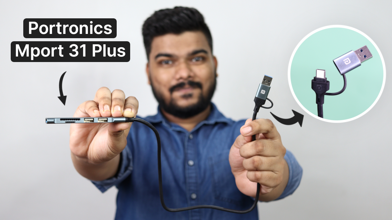 'Video thumbnail for Versatile USB Hub | Portronics Mport 31 Plus Review'