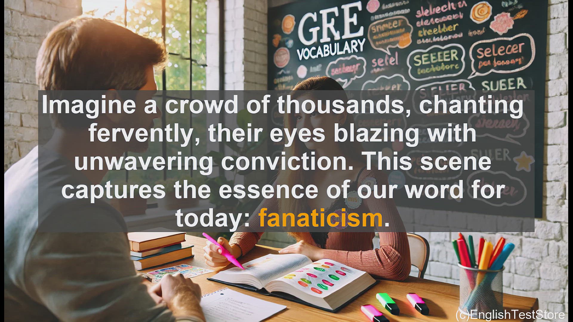 'Video thumbnail for GRE Vocabulary Lesson: The Power of Fanaticism - Exploring Extreme Devotion'