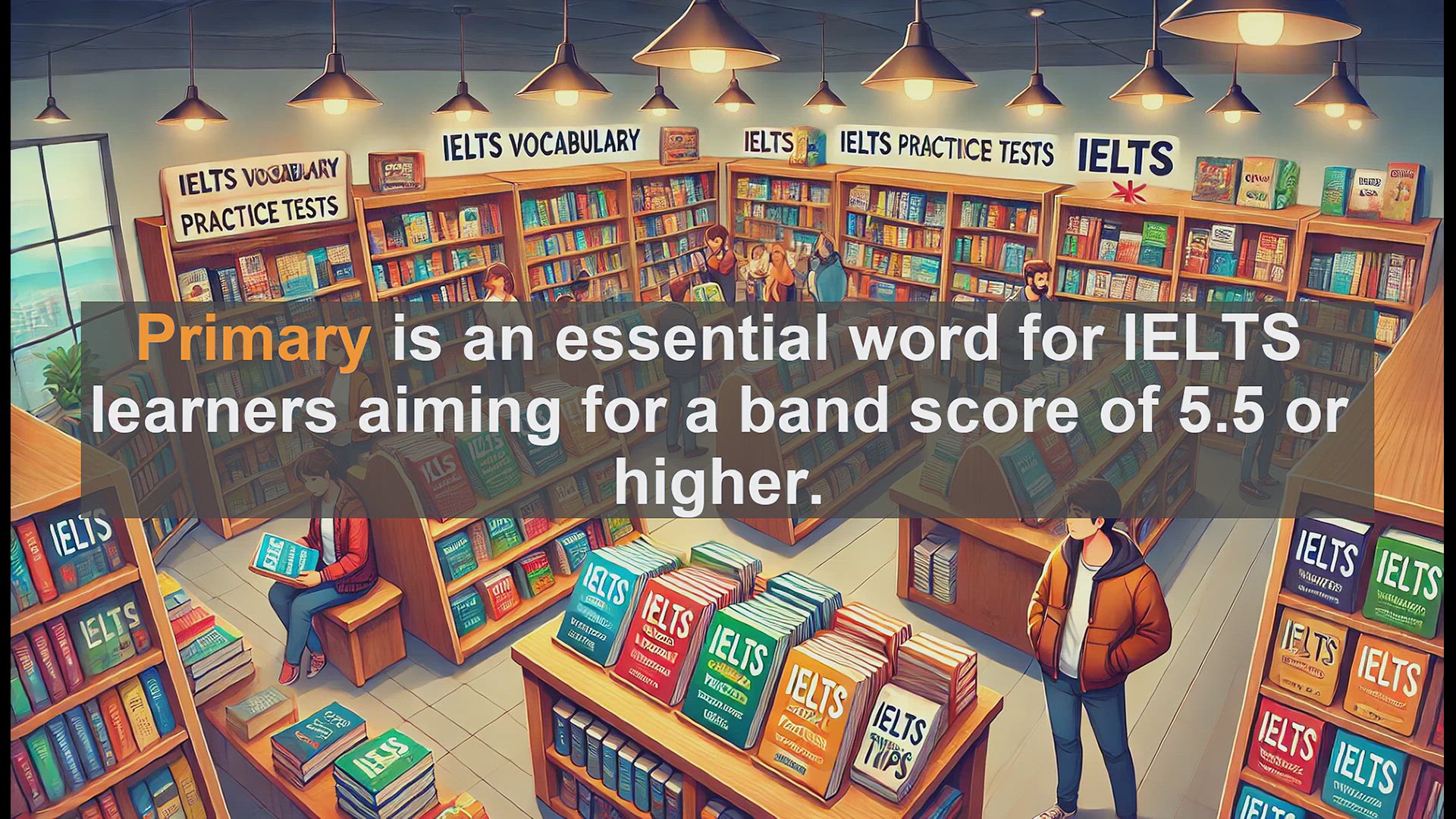 'Video thumbnail for 2500 Must Know IELTS 5.5 Vocabulary - Understanding 'Primary': A Key Word for IELTS Success'