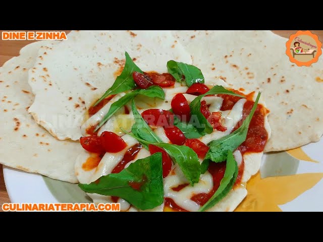 'Video thumbnail for Pão e Pizza Rápida em Minutos Piadina'