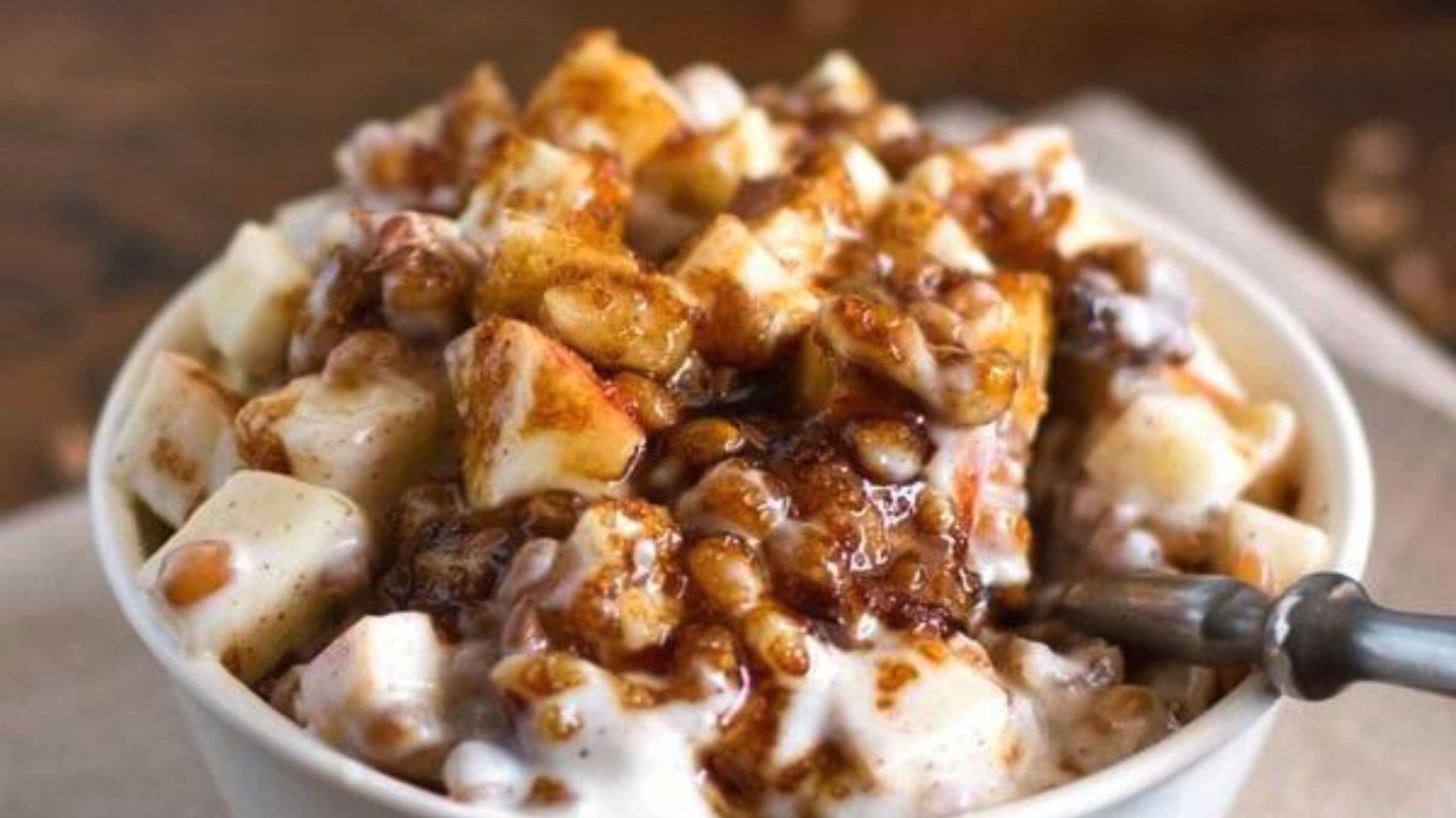 'Video thumbnail for Brown Sugar Apple, Wheat Berry, & Yogurt Parfaits recipe'