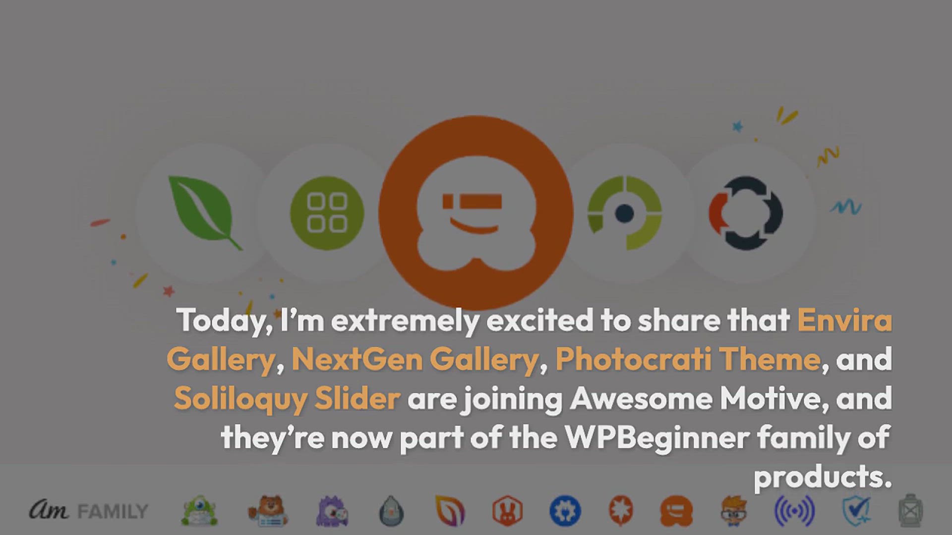 'Video thumbnail for Welcome Envira Gallery, NextGen Gallery, and More to the WPBeginner Family of Products'