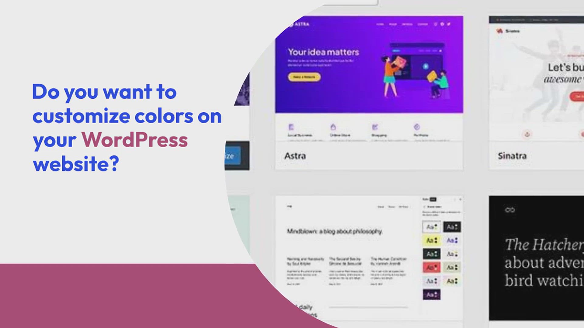 'Video thumbnail for How to Customize Colors on Your WordPress Website'