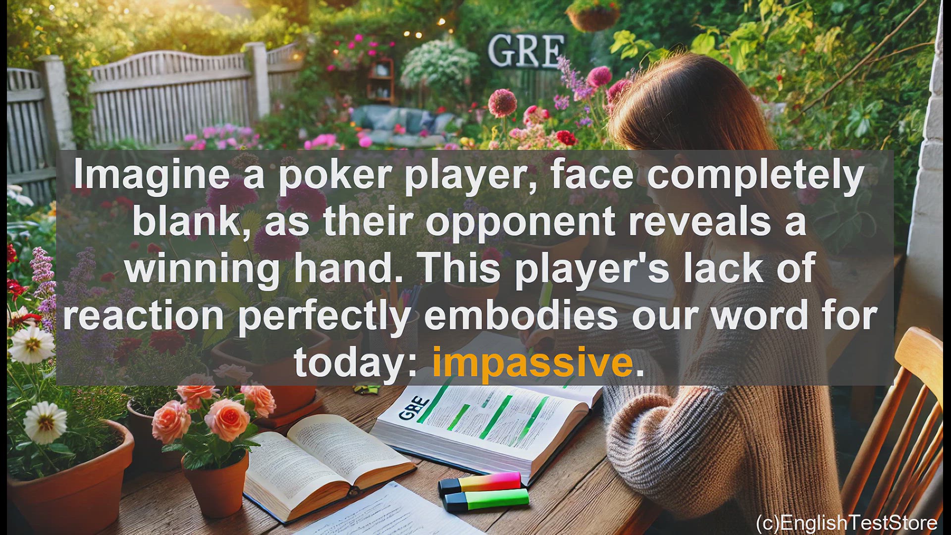 'Video thumbnail for GRE Vocabulary Lesson: Impassive - Mastering the Art of Emotional Restraint'