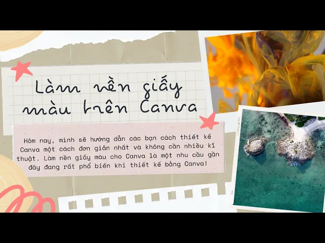 'Video thumbnail for Hướng dẫn thiết kế hiệu ứng giấy màu bằng Canva siêu dễ!'