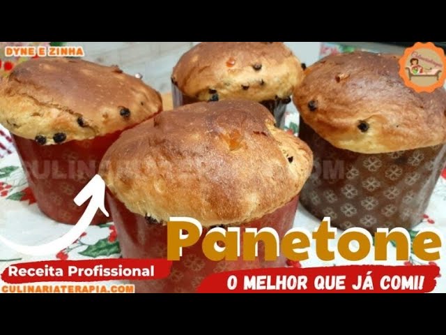 'Video thumbnail for PANETONE PROFISSIONAL ECONÔMICO O MELHOR QUE JÁ COMI - RECEITA NA DESCRIÇÃO!'