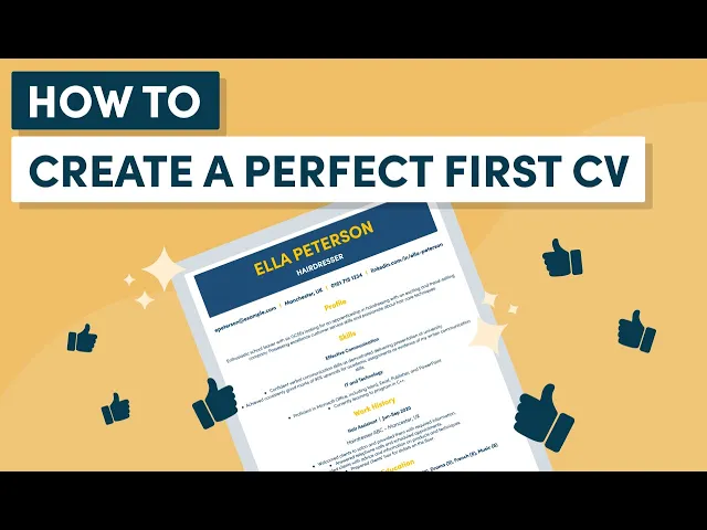 'Video thumbnail for How to Write a Perfect CV with No Experience'