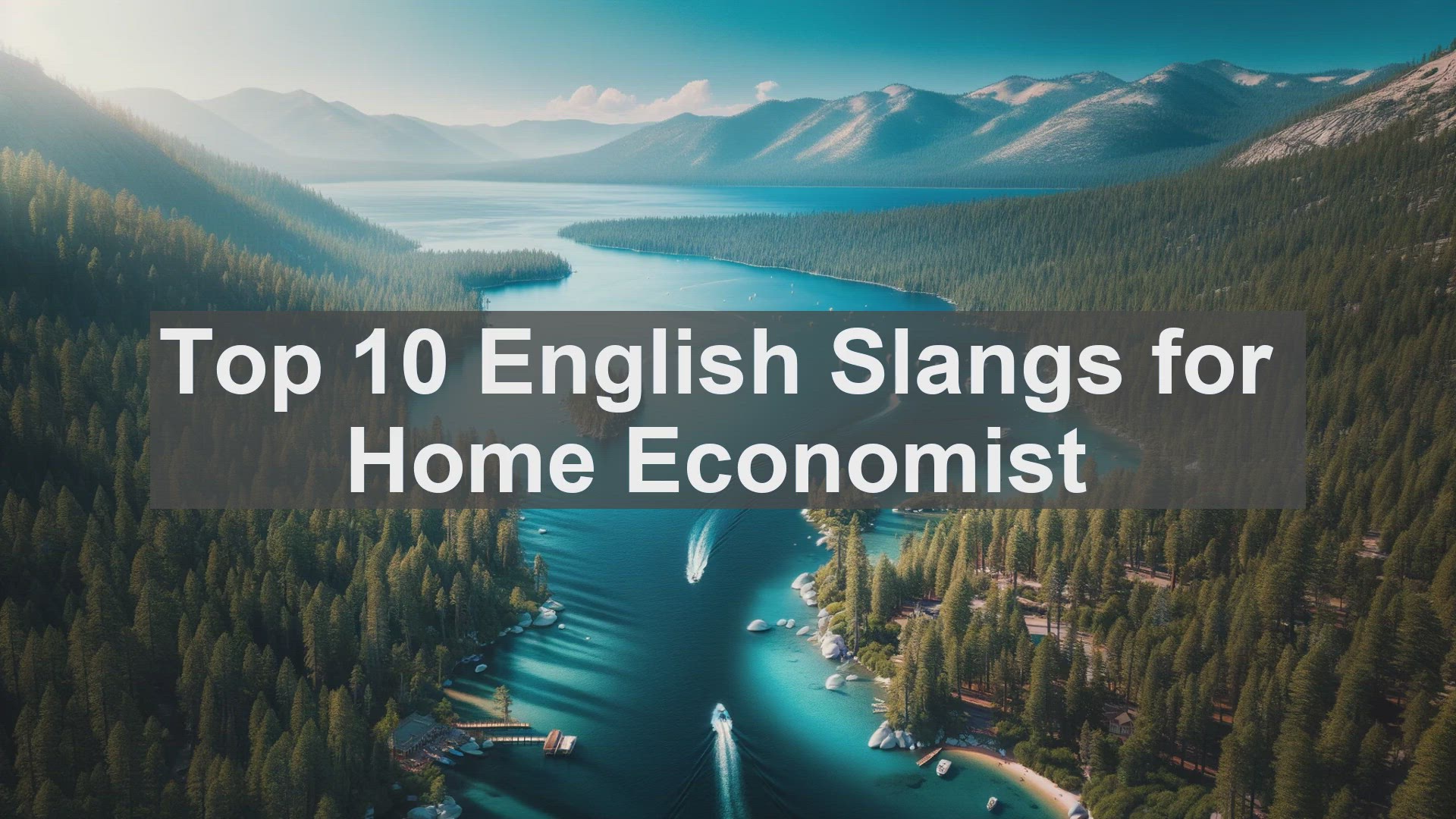 'Video thumbnail for Top 10 English Slangs for Home Economist'