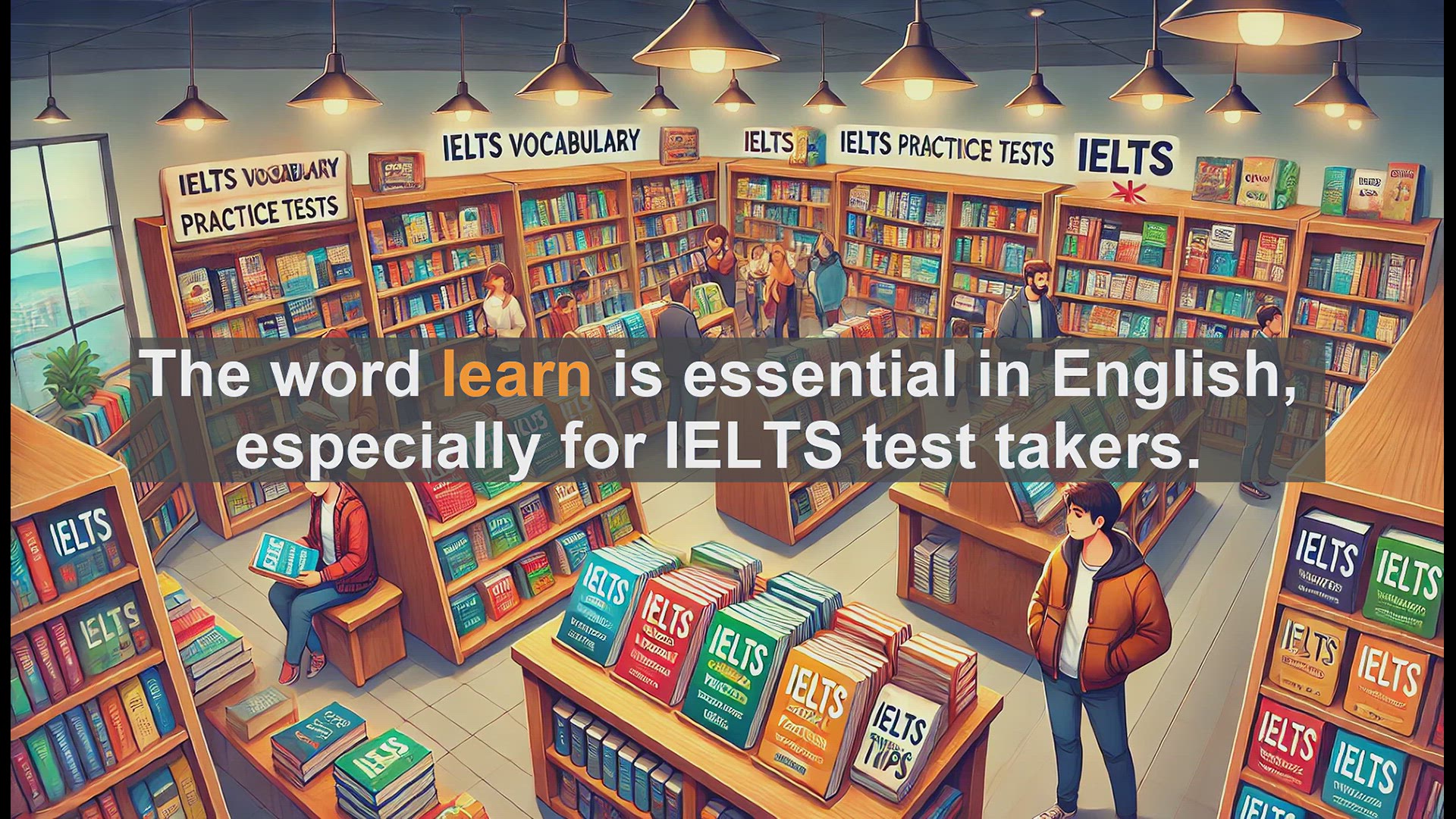 'Video thumbnail for 2500 Must Know IELTS 5.5 Vocabulary - Understanding the Word 'Learn': Essential for IELTS Success'