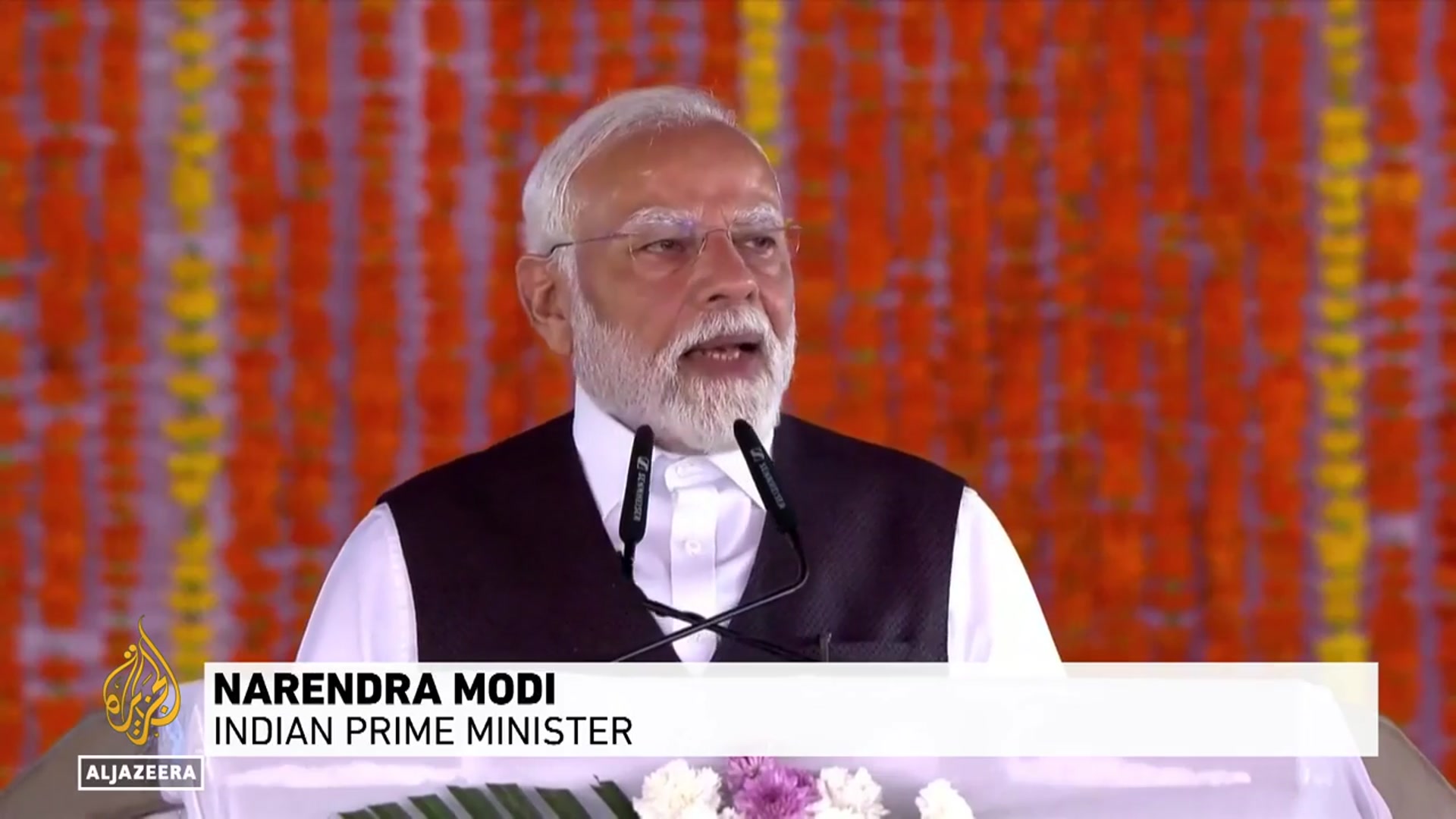 'Video thumbnail for Modi inaugurates world’s highest rail bridge in Indian-administered Kashmir'