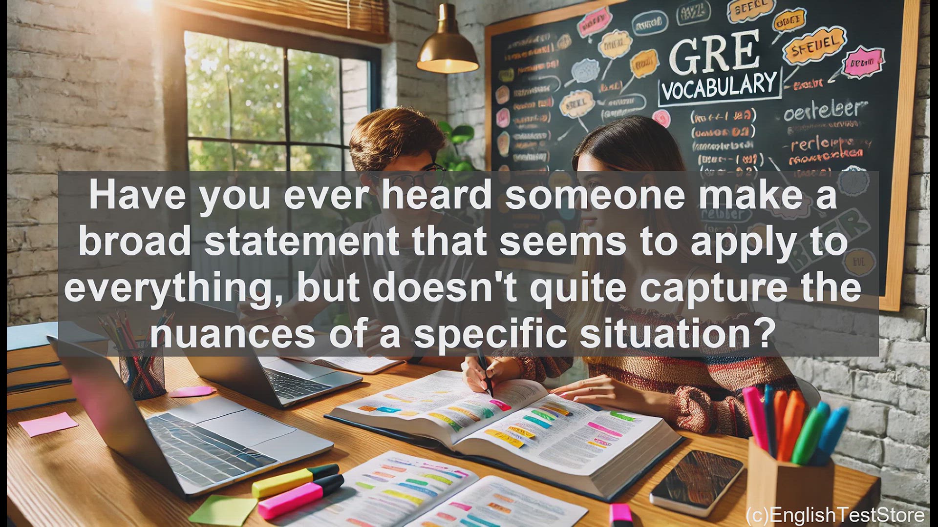 'Video thumbnail for GRE Vocabulary Lesson: Exploring the Meaning and Use of Generality'