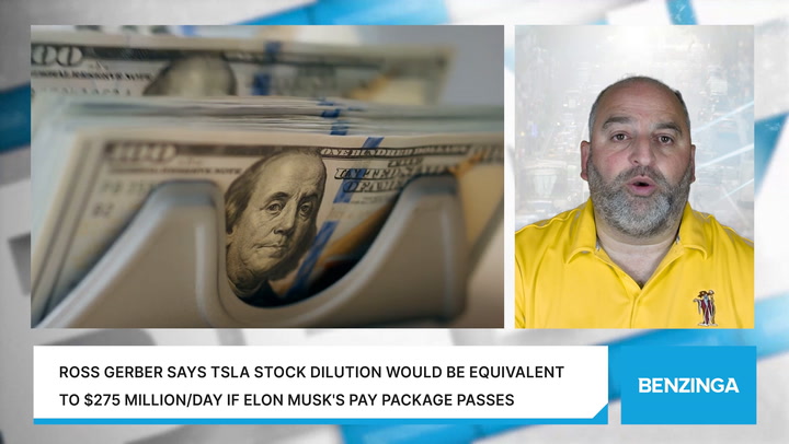 Video thumbnail for Ross Gerber Says TSLA Stock Dilution Would Be Equivalent To $275 Million/Day If Elon Musk's Pay Package Passes