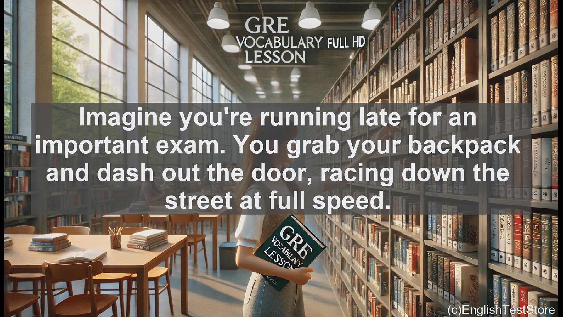 'Video thumbnail for GRE Vocabulary Lesson: Rushing Headlong - The Power of Hasty Action'