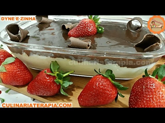'Video thumbnail for Sobremesa Moça Cremosa com Cobertura de Chocolate - Receita Fácil'