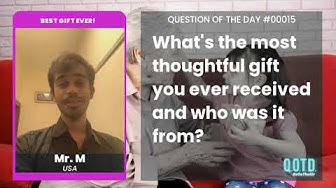 Video thumbnail for Mr. M's mom gave him an inspirational keychain, with words to live by!