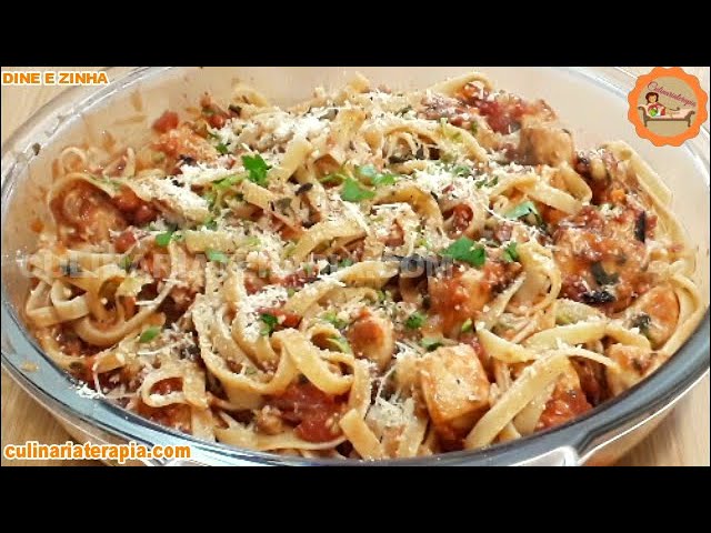 'Video thumbnail for O Segredo da Minha Mãe! a melhor Macarronada com Frango Fácil e Deliciosa'