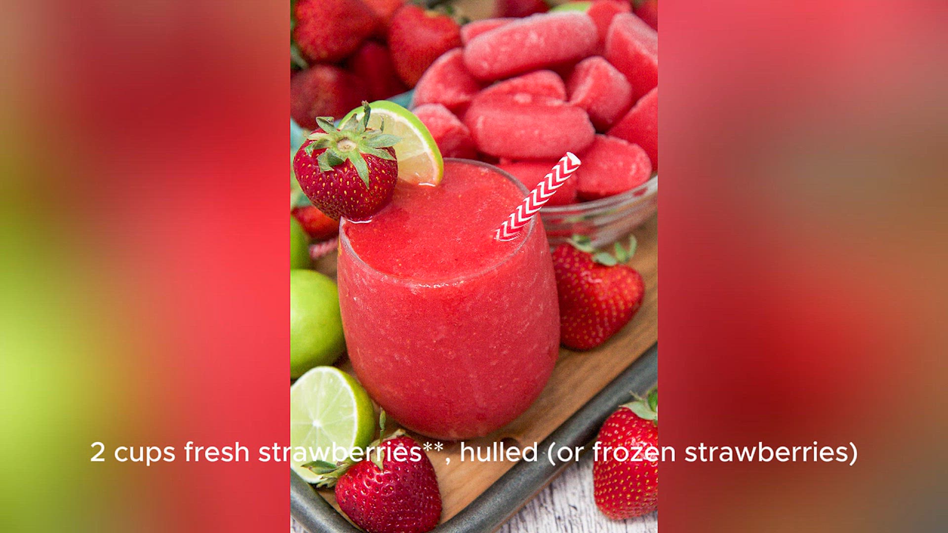 Strawberry Daiquiri Recipe Open Video