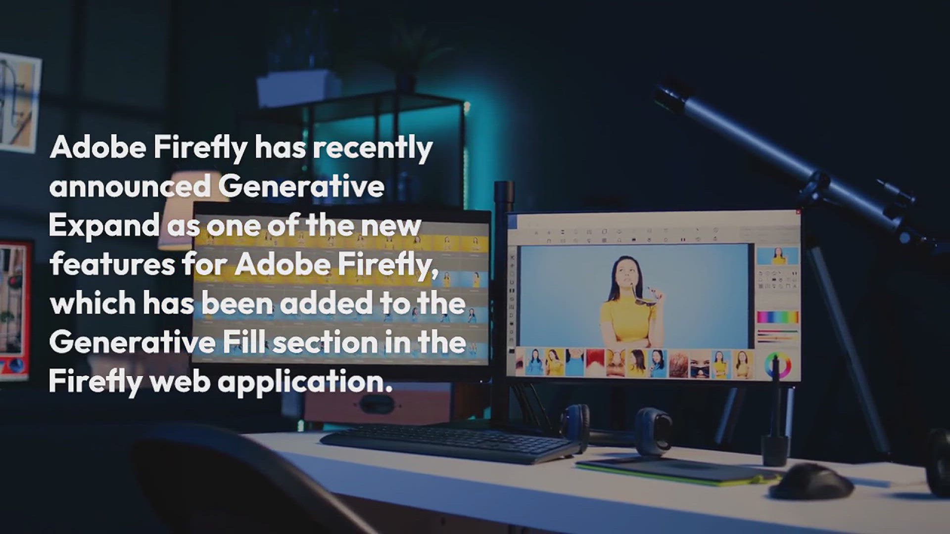 'Video thumbnail for How to use Generative Expand in Adobe Firefly'
