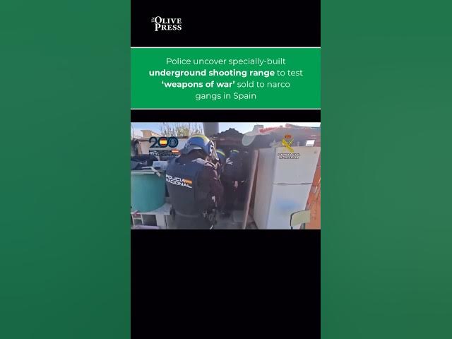 'Video thumbnail for Illegal Underground Shooting-Range Found in Granada, Spain by National Police! 👮♂️ #granada'