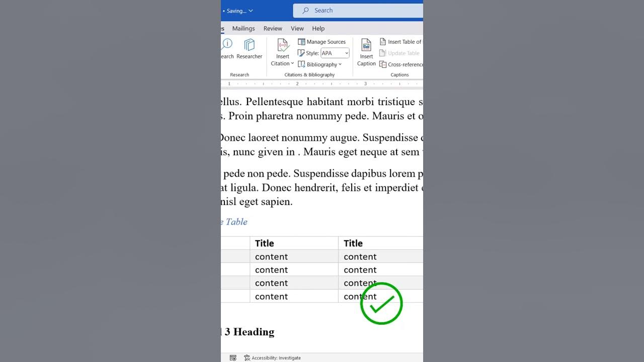 'Video thumbnail for How to Link Word Table Caption to Document Body: Cross-Reference'