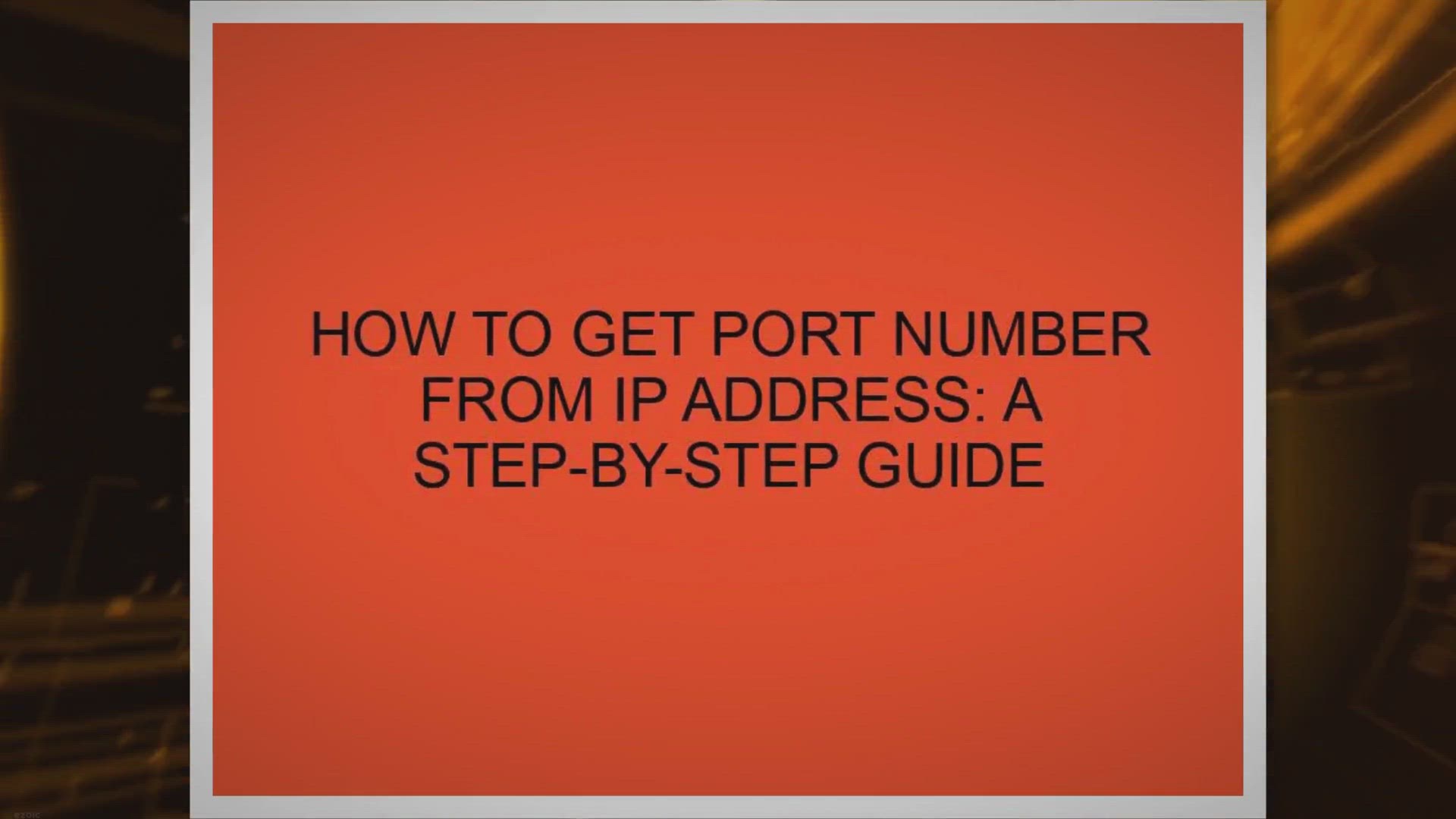 Video thumbnail for How to Get Port Number from IP Address: A Step-by-Step Guide