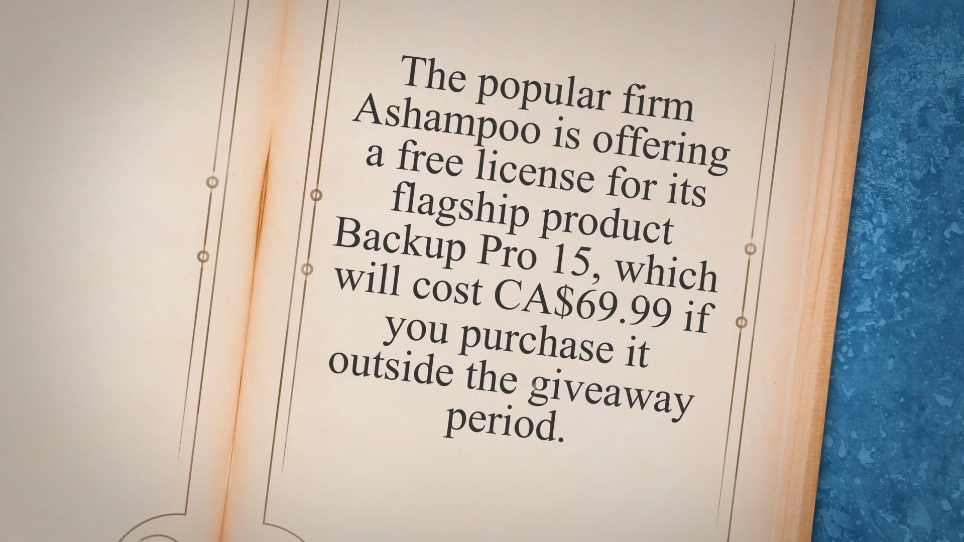 'Video thumbnail for Giveaway: Ashampoo Backup Pro 15 Free License'
