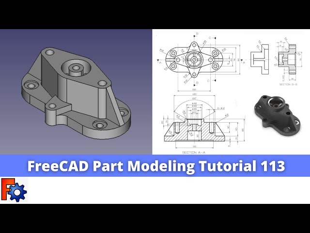 'Video thumbnail for FreeCAD Part Modeling Tutorial 113 | FreeCAD Tutorial | Mechnexus |'