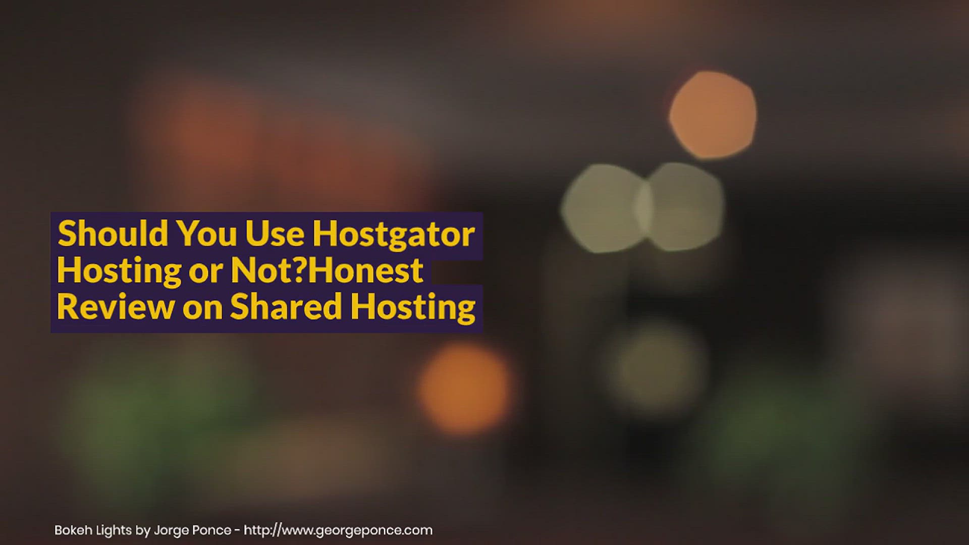 'Video thumbnail for Should You Use Hostgator Hosting or Not? Honest Review on Shared Hosting'