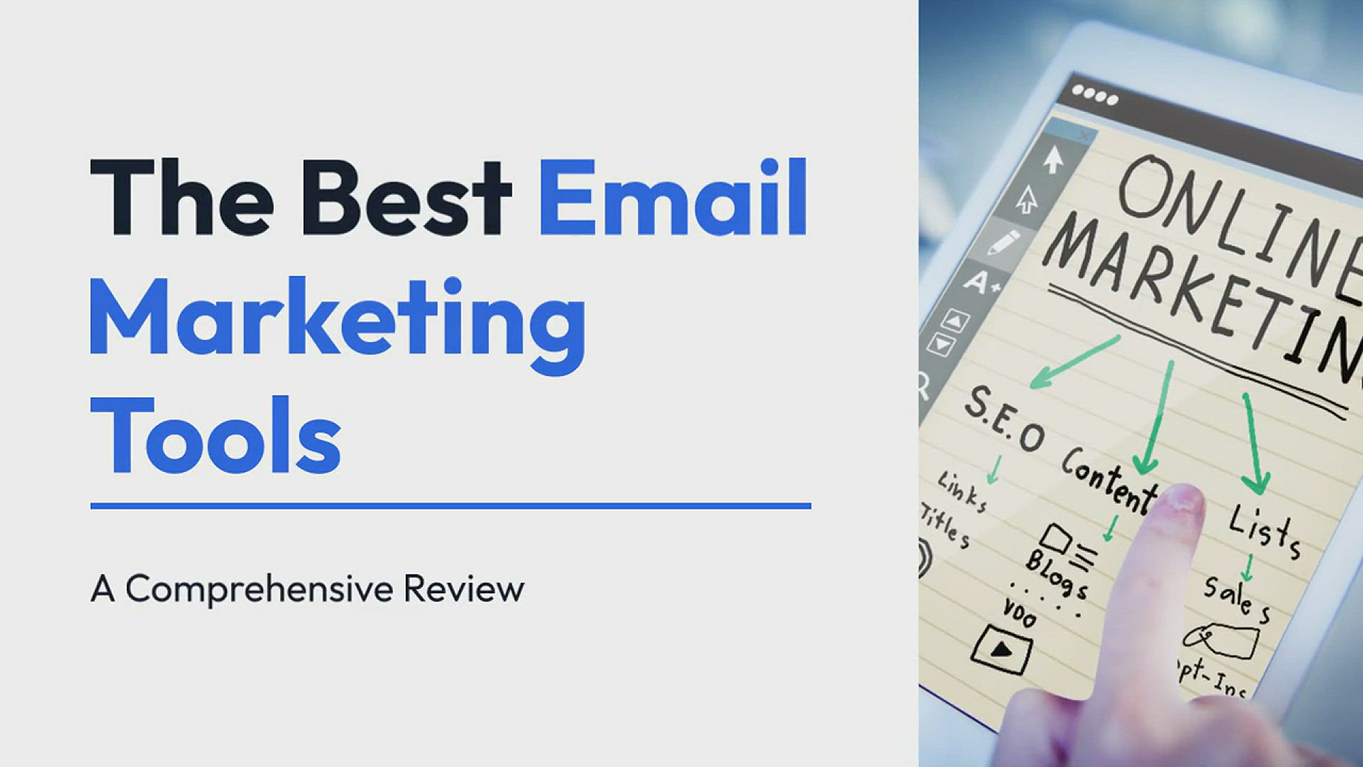 'Video thumbnail for Review of the Best Email Marketing Tools'